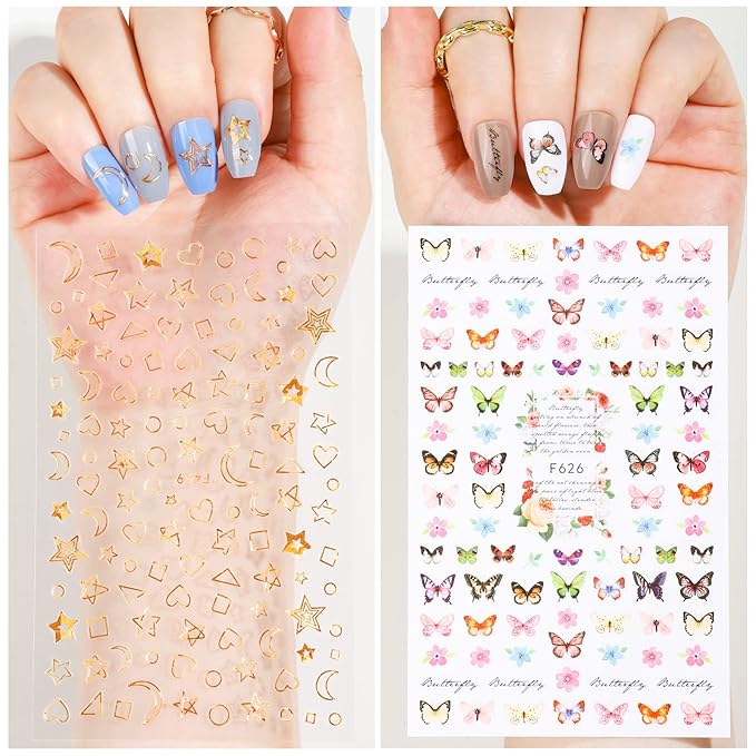 Teenitor Medium Coffin Press On Nails, 12 Color Press On Coffin Nails Set, 288pcs Glossy Glue On Nails Medium Length Press On Nails with Glue