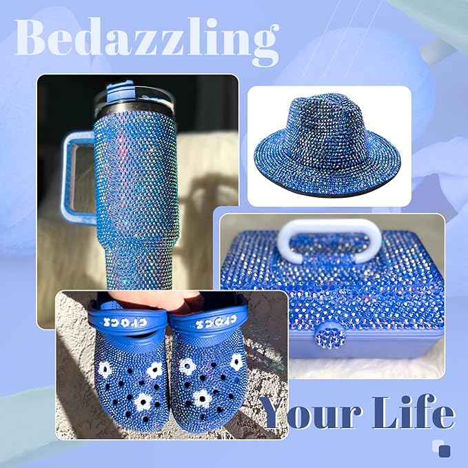 6000PCS 4mm Resin Jelly Rhinestones in Bulk (Dark Blue AB), Bedazzling Flatback Crystals Rhinestones for Crafting DIY Nail Decoration, Gems Diomand Charms for Tumbler Shoes Clothing Fabric