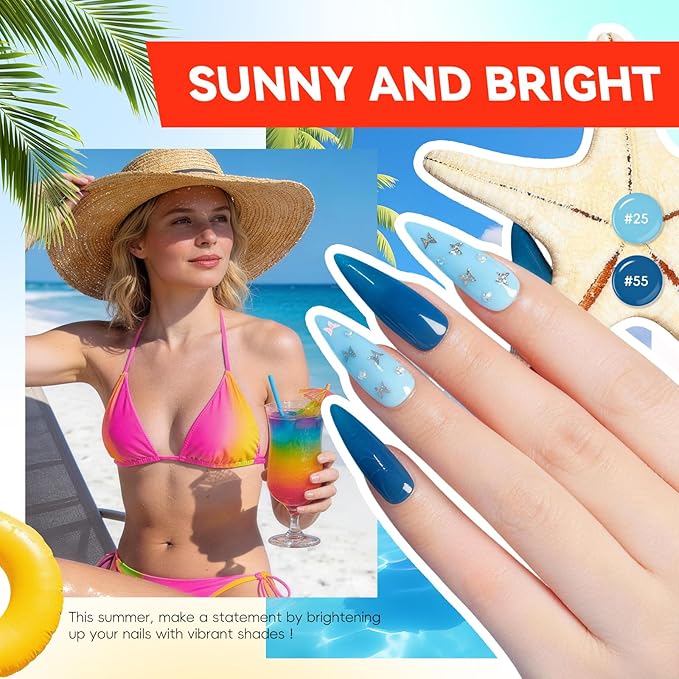 COSCELIA 66pcs Gel Nail Polish Kit with U V light and Drill 35 Colors Spring Gel Polish Set 5pcs Top Base Coat Nail Art Starter French Gel Manicure Kit Gifts for Women Girls