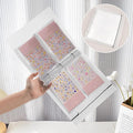 160 Slots Nail Sticker Book Nail Art Decals Sticker Organizer Binder Empty Stickers Holder DIY Design Tools (Large)