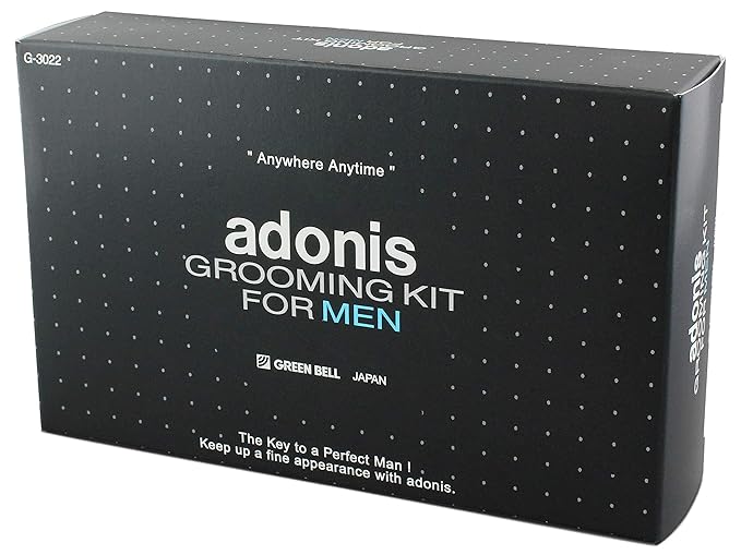 Seki Edge Adonis Grooming Kit (G-3022) Mens Grooming Kit - 7 Piece Manicure & Pedicure Nail Kit with Nail Clippers, Nail Nippers, Nose Scissors, Nail File, & Tweezers in Travel Case