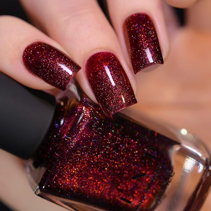 ILNP Carrie - Blood Red Holographic Nail Polish