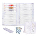 Acycoin2A 160 Nail Color Display Book Chart with 240 Nail Tips UV Gel Polish Color Card Board (A)