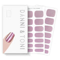 DANNI & TONI Semi Cured Gel Nail Strips Holographic Rainbow Laser Glitter Gel Nail Wraps 28 Stickers | Iridescent Charm