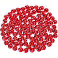 Novani Red Rhinestones, Flatback Loose Crystal Gemstones 288pcs Glass Rhinestones for Clothes Shoes Crafts Makeup Nail Art and DIY Decorations(SS30, Light Siam)