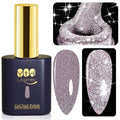YTD Likomey Reflective Glitter Gel Nail Polish,15ml Light Pink Flash Diamond Shimmer Nails Gel,Sparkly Shiny Salon Home Nail Art Manicure UV Nail Gel,SZ008