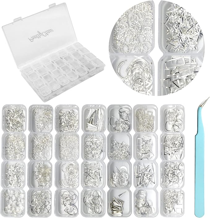 PrettyClaw Nail Art Set 28 Styles Nail Charms (1000+ Pieces) (Set #4)