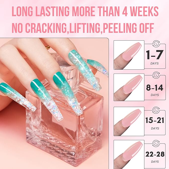 Makartt Builder Nail Gel 15 ml bundle with Makartt Clear Blooming Gel?5ml UV LED Soak Off Nail Art Polish for Spreading Effect Multifunctional Clear Gel Nail Polish Base Coat Nail Strengthener