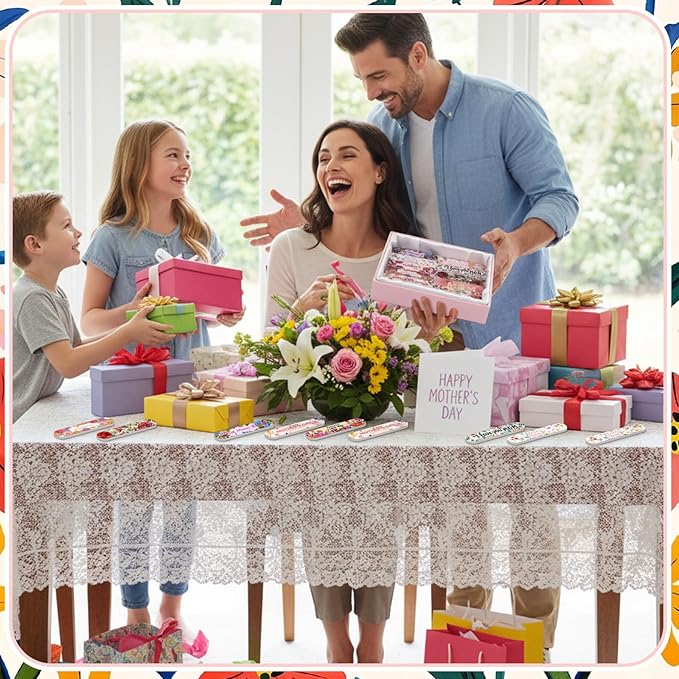 50 Pcs Mother's Day Gifts for Women Bulk Double Sided Emery Board Nail Files Manicure Tools for Mother's Day Party Supplies