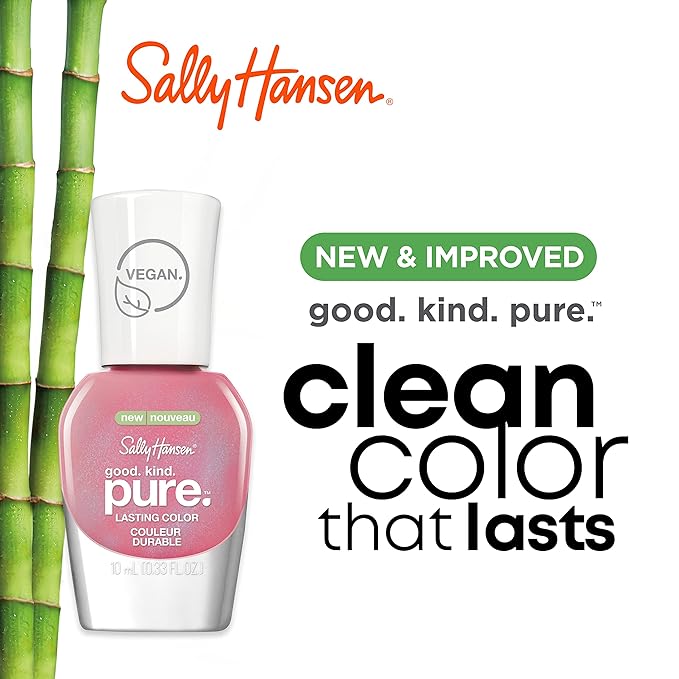 Sally Hansen - Good. Kind. Pure Vegan Nail Polish, Cherry amore, Packaging May Vary (Pack of 2)