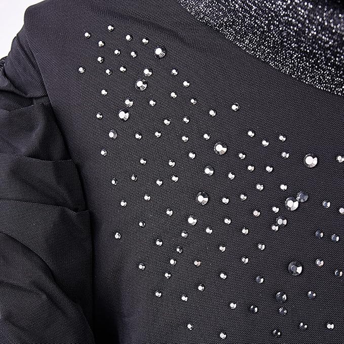 4000Pcs Mixed Size Hot Fix Round Crystals Gems Glass Stones Hotfix Flat Back Rhinestones (Black Diamond)