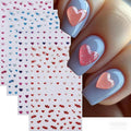Valentine Day Nail Stickers 5D Embossed Red Hearts Nail Decals Cute Blue Love Nail Designs Multi Kawaii Glitter Nails Supplies Spring Holiday Nails Art Supplies for Women DIY Manicure 4 Sheets