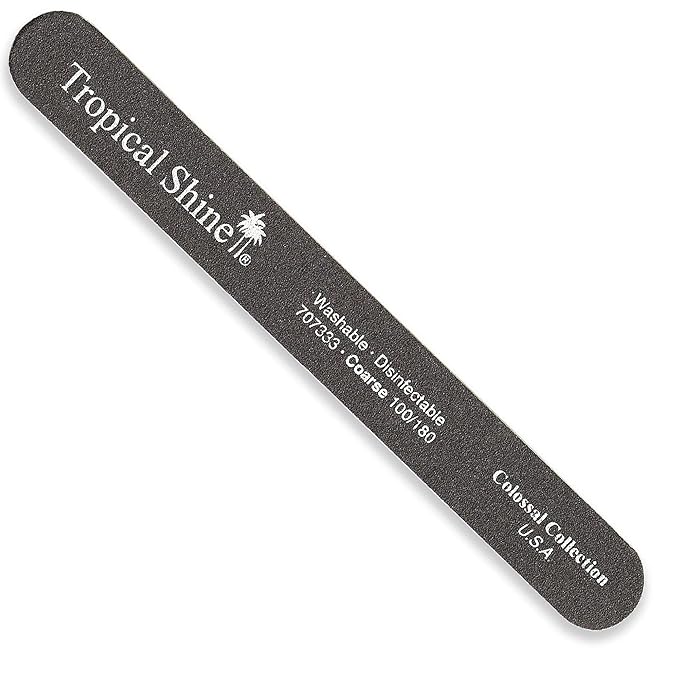 File Coarse Medium - 100-180 Black by Tropical Shine for Women - 1 Pc File