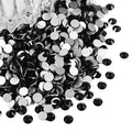 Flatback Glass Rhinestones,Bedazzler Gems 288pcs Non Hotfix Crystal Rhinestones for Nail Charms Crafts Clothes Tumblers,Black,SS30