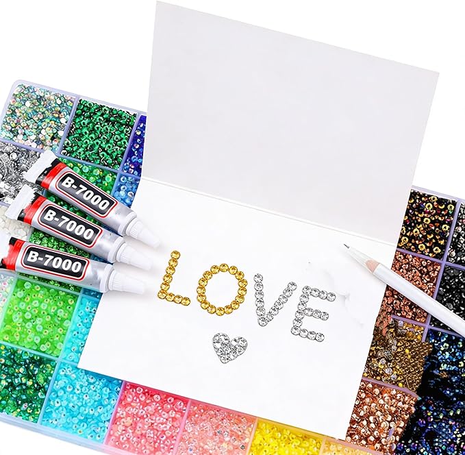 Resin Jelly Rhinestones for Crafting,Colorful DIY Resin Rhinestone Kit,Colors Jelly Rhinestones for Bedazzling,Multi Colored Gemstones Flatback Bedazzled Crafts Clothes Crafting Clothing (24,000 Pcs)
