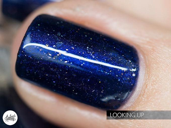 ILNP Looking Up - Midnight Blue Holographic Nail Polish