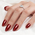 Red Glitter Press On Nails Almond -Short Press On Nails with Nail Glue, Fit Perfectly & Natural Reusable Stick On Nails in 12 Sizes - 24PCS Soft Gel Glue On Nails Kit
