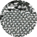 NCB 3000pcs Flatback Round Glass Nail Art Rhinestones Crystal for DIY Making Accessories Shoes, Clothes, Face Art, Bags, Manicure (Black Diamond, SS6 3000pcs)