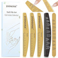 JODSONE Nail File and Buffer Set 5PCS Double Side Trimed Nail Files and Buffers Emery Boards for Nails 80/240 Nail Shine Polishing Stick Reusable Washable Nails Tools Suit for Home Salon