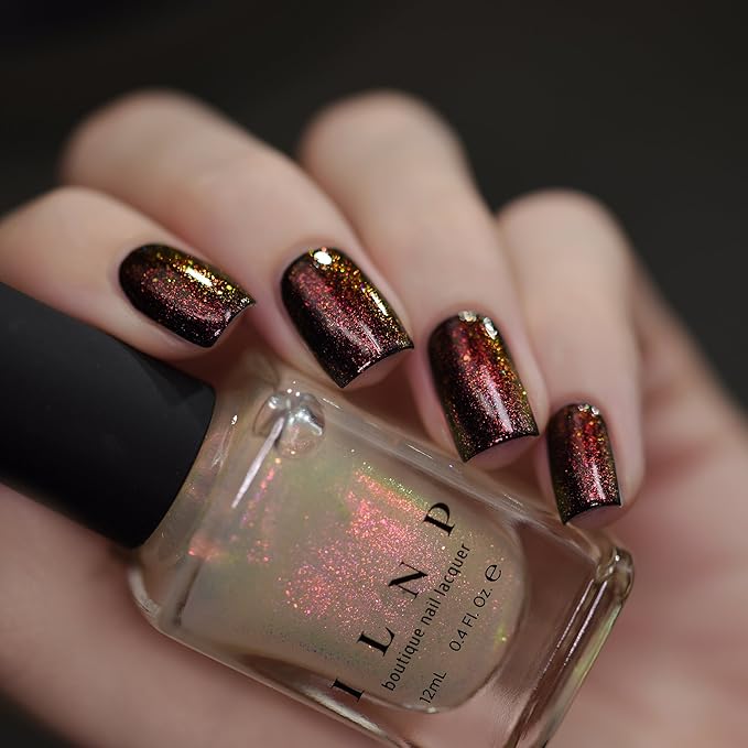 ILNP Scarlet - Red, Orange, Gold, Green Iridescent Topper Nail Polish
