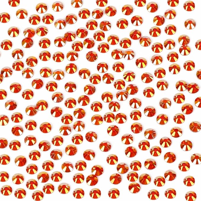 Bymitel Hotfix Crystal Rhinestones Round Gems Iron on DIY Jewelry Making Flat Back for Crafts,Golden Sun, 3mm(SS12/2880pcs)