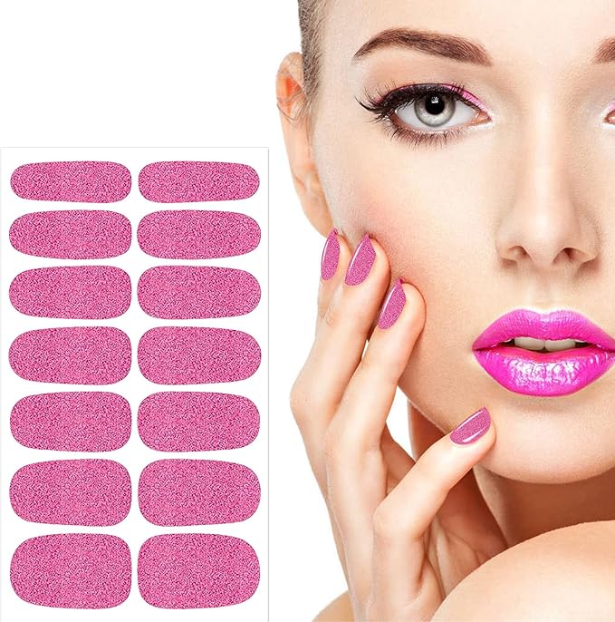 JERCLITY 336 Pieces 24 Sheets Vibrant Solid Color Nail Polish Strips Colorful Nail Wraps for Short Nails with Nail File Self-Adhesive Gel Nail Strips Stick On Nail Stickers Full Nail Wraps for Women