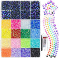 Black Violet AB Resin Rhinestones w B7000 Glue for Crafting Bedazzling 2mm-6mm Flatback Colorful Jelly Stones Diamonds Gems Bedazzler Kit for Nails Face Eyes Makeup Tumblers Bottles DIY Crafts