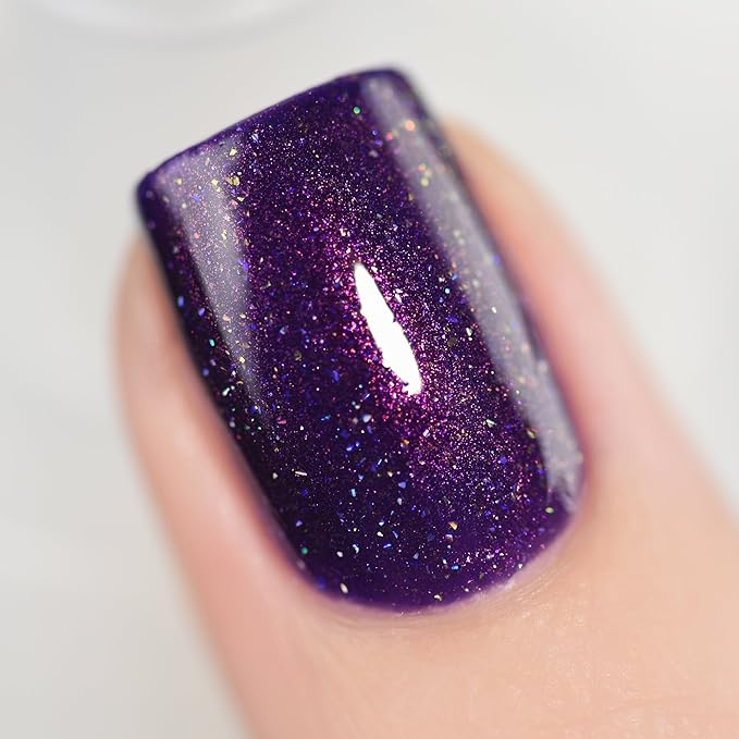 ILNP Storytelling - Sultry Dark Purple Holographic Nail Polish
