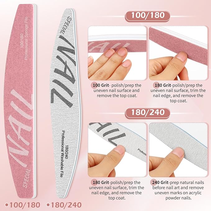 Gifts for Women Manicure Kit for Women Travel Nail Care Kit with Nail Clippers Cuticle Trimmer Cuticle Pusher Glass Nail Files and Buffers Nail Kit Pedicure Manicure Tools Cuticle Care Kit with Case