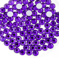 Beadsland 1440pcs Flat Back Crystal Rhinestones Round Gems for Nail Art and Craft Glue Fix, Pure Purple, SS16,3.8-4.0mm