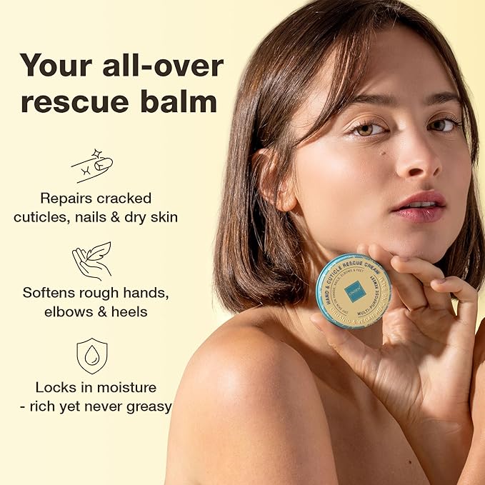 Onsen Hand & Cuticle Rescue Cream | Organic Nail Strengthener & Balm | Dry, Cracked Hands, Elbows & Feet | Shea Butter, Tsubaki & Jojoba Oil | Nail Repair & Growth, Vegan – 2 Pack (0.88 oz)