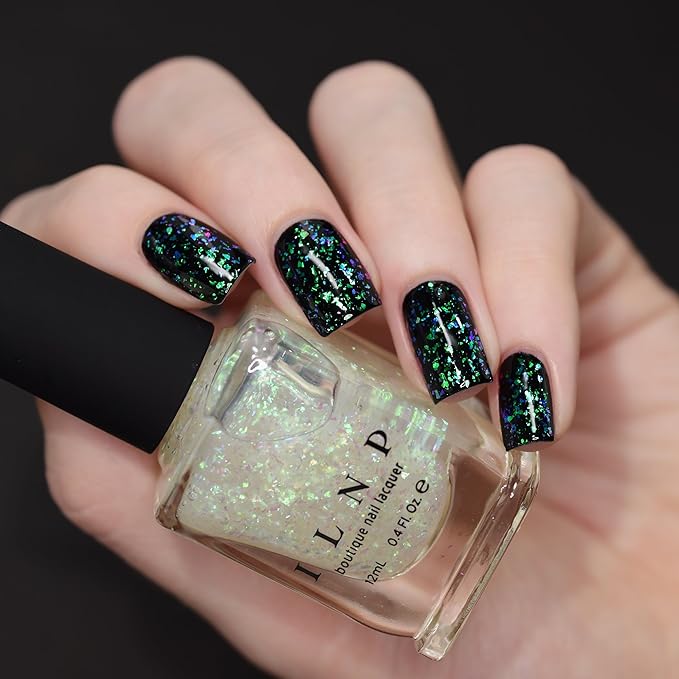 ILNP Imagine That - Green, Blue, Violet Color Shifting Iridescent Flakie Topper Nail Polish