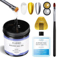 AIJIMEI 150g Builder Nail Gel Set Quick Drying Clear Hard Nail Gel Reinforcement Extension Gel Nail Shaping Nail Art Long-Lasting Protection for Beginner DIY at Home