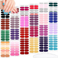 JERCLITY 336-Piece Set: 24 Sheets Glitter Nail Polish Strips - Self-Adhesive, Colorful Nail Wraps & Stickers for Short Nails