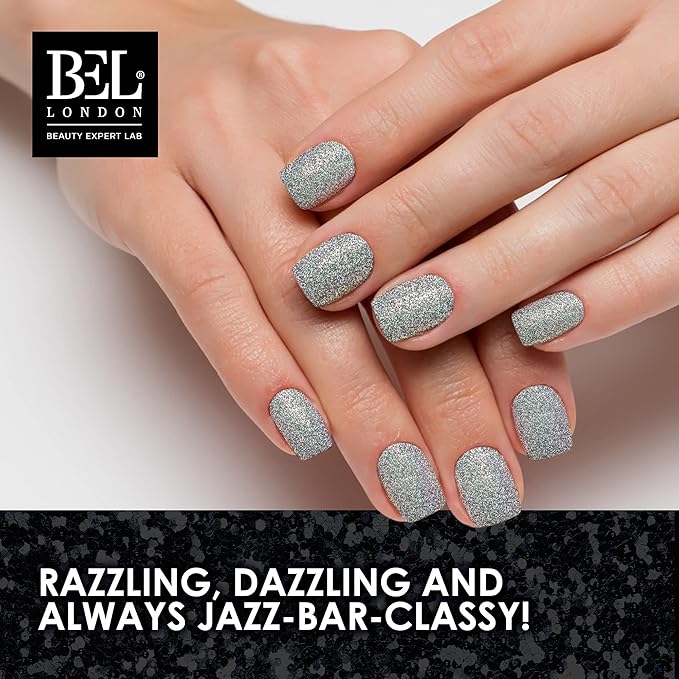 BL Razzle Dazzle Luxury 6 Pack Multi Glitter Nail Polish Set- The Queen Of Deluxe- The Perfect Set For The Perfect Stylish Manicure- A Professional Quality Quick Dry Set For True Connoisseurs