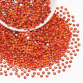 2500PCS SS10/2.8mm Crystal Rhinestones (Orange/Hyacinth), Bedazzling Flatback Glass Rhinestones for Crafting, Gems Diomand Charms for Tumbler Shoes Clothing Nail Art