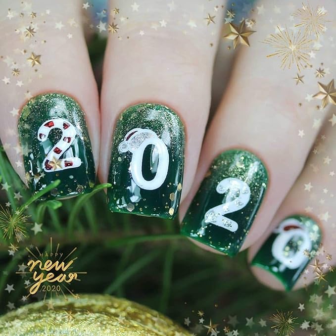 Whats Up Nails - B050 Count On Me! Stamping Plate for Christmas Winter Nail Art Design