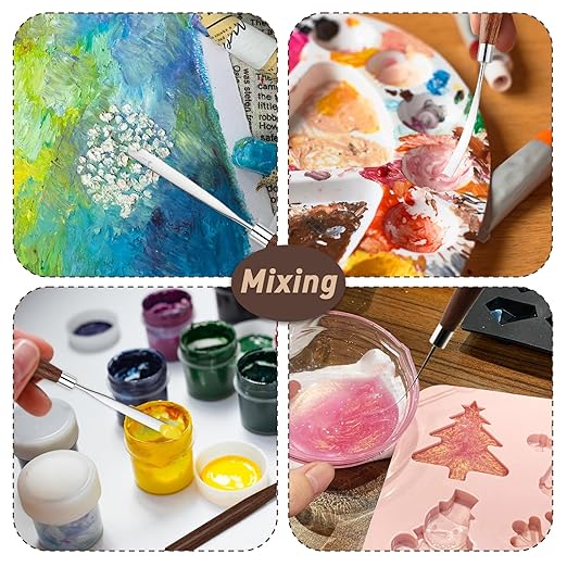 Palette Knife Painting Spatula for Oil, Acrylic Paint, Metal Painting Knife Mixing for Art, Palette Scraper for Creative Painting,Color Mixing, Smearing.1Pc