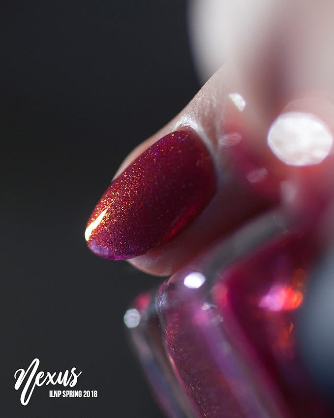 ILNP Nexus - Rich Raspberry Holographic Nail Polish