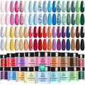 Beetles Dip Powder Nail Kit, 36 Colors Nude Pink Pastel Red Green Blue Glitter Dipping Powder Starter Kit Quick Drying Nail Set for French Nails Art Manicure DIY Salon Gift for Women Mood Palette