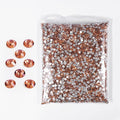 SS3-SS20 Crystal Glass Rhinestone Round Shape Flatbase Strass for DIY Nail Art Decorations Craft Making 14400PCS/Bag (SS5：1.7-1.8mm, Champagne)
