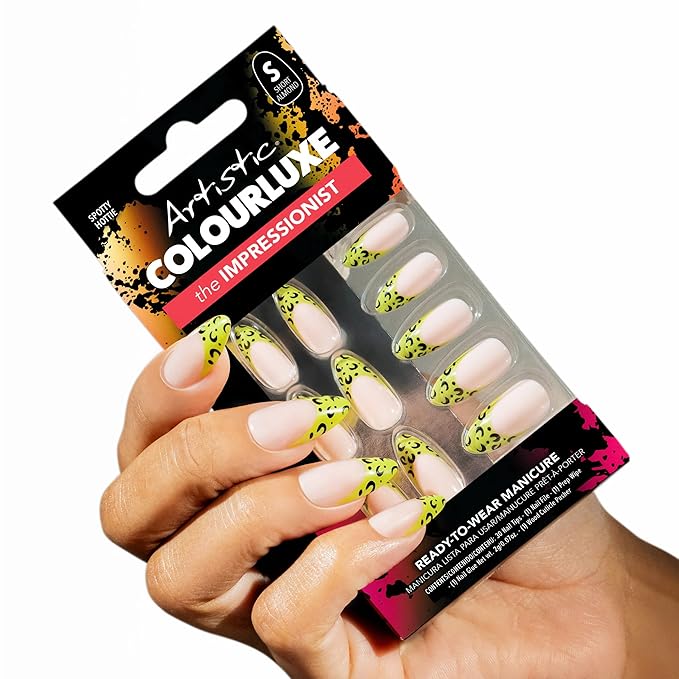 Artistic Colourluxe Press-On Tips - Kit Colourluxe Press-On Tips - Kits Nails - 30 Nails (Spotty Hottie, Kit)