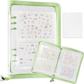 Nail Sticker Book Nail Art Organizer Display 40 Slots Sticker Storage Organizer Binder Empty Stickers Holder DIY Design Tools (green)