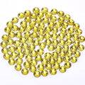 Novani Lemon Yellow Rhinestones 1440pcs SS20 Glass Rhinestones Crystal Flatback Gemstones for Crafts Nails Makeup Bags and Shoes Decoration（SS20, Citrine）