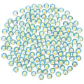 Novani Rhinestones 3000Pcs Flatback Crystal Round Loose Gemstones Glass Rhinestones for Crafts Makeup Nail Art Clothes Shoes DIY Decorations(SS6, 1.9-2.0mm,Light Green AB)