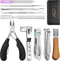 Toenail Clippers for Seniors Thick Toenails- Heavy Duty Podiatrist Ingrown Toe Nail Cutter for Men, Professional & Adults - Easy Grip Handle Stainless Steel (Extra Large, 10, Count)