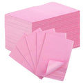 50pcs Disposable Nail Mats Foldable Nail Paper Towels, Table Acrylic Nail Practice Sheet, 3 Ply Waterproof Clean Nail Table Practice Mat for Salon Manicure Tattoo,Nail Art Accessories 13"x18"(Pink)
