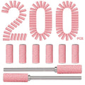 200pcs 180 Grit Small Sanding Bands for Nail Drill with 2pcs 3/32’’ Upgrade Mandrels Bits, Mini Sanding Bands for Nail Drill for Manicure Nail Salon and Nail Enthusiasts Use, Pink