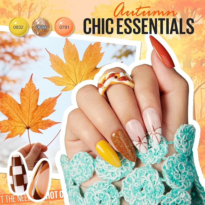 MEFA 42 Colors Gel Nail Polish Kit with U V Light, 50 Pcs All Seasons Collection Colorful Gel Polish Essential Set with 5 Psc Matte/Glossy Base Top Coat, Salon Gifts for Women