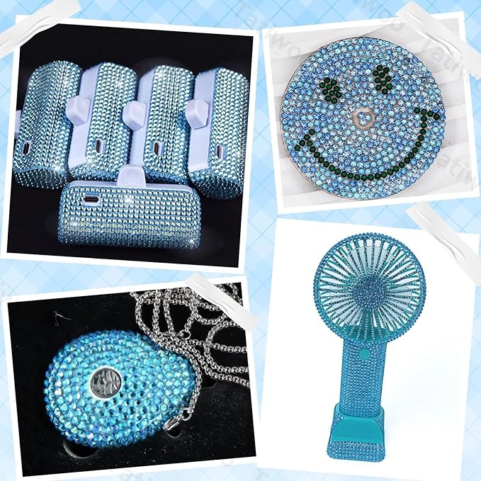 20000Pcs Light Blue Flatback Jelly Resin Rhinestones for Bedazzling, Mix Sizes Crystal Rhinestones Gems, Light Blue Gems Bedazzling for Crafting for DIY Face Makeup Crafts Tumblers